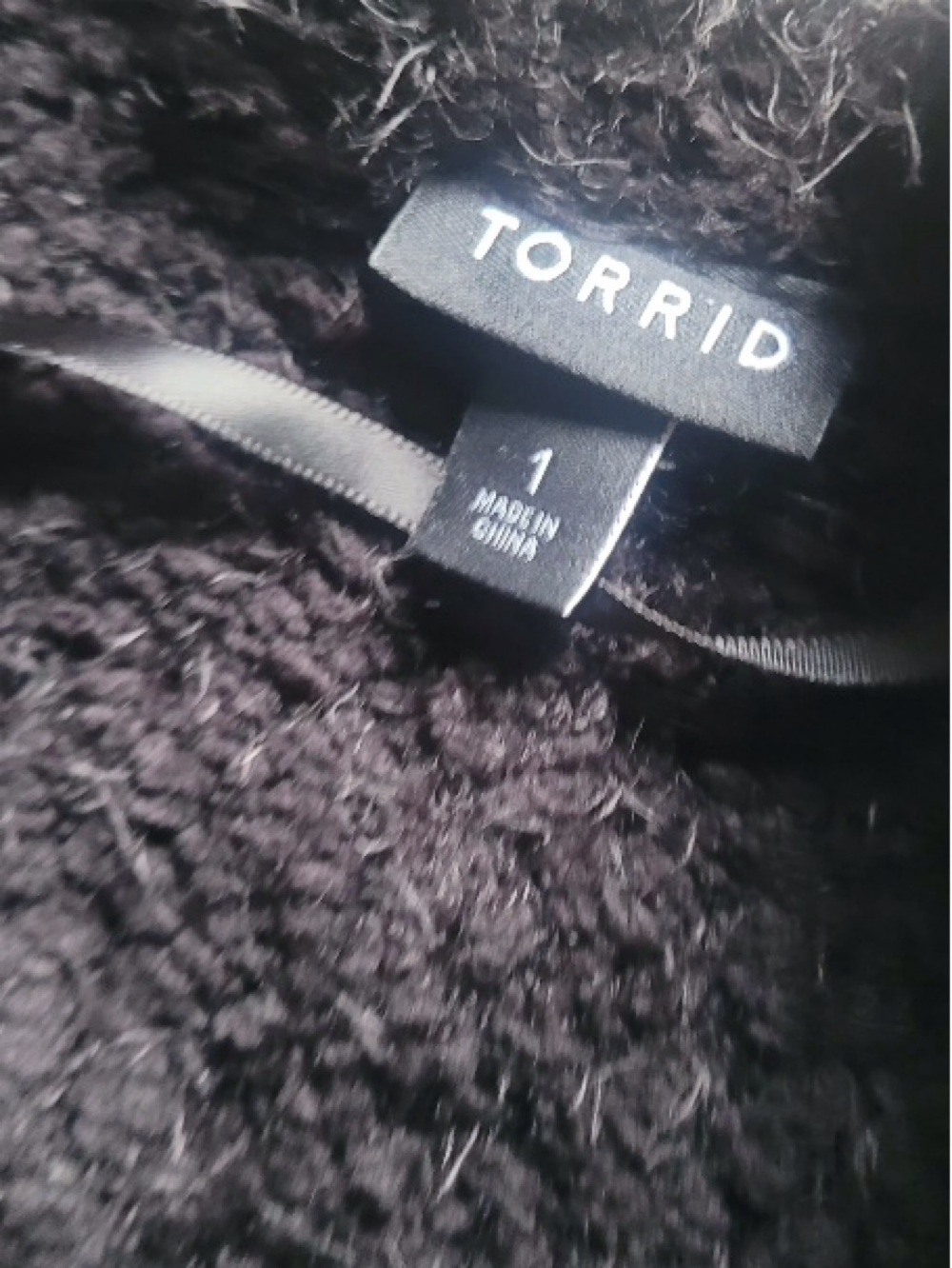 Rare Black fuzzy Open-Front Women's Cardigan Sweater - Picture 5 of 11